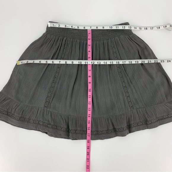 Only Khaki Khloe Plissé Lined Short Circle Skirt, EU 36/US 4 - Picture 16 of 16
